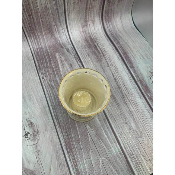 Lenox Flower Candle Holder Fine Ivory China 2004 Handcrafted with candle - Picture 6 of 12